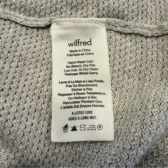 Wilfred Open Front Cardigan Silk Cotton Cashmere Blend Women’s Small - Picture 11 of 13